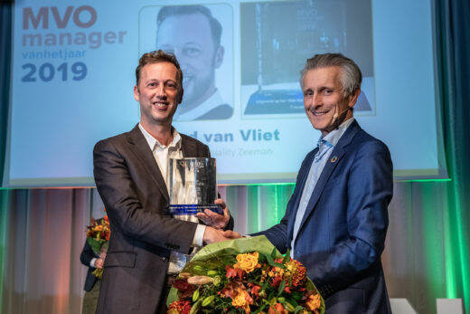 Arnoud van Vliet ontvangt MVO-award 2019